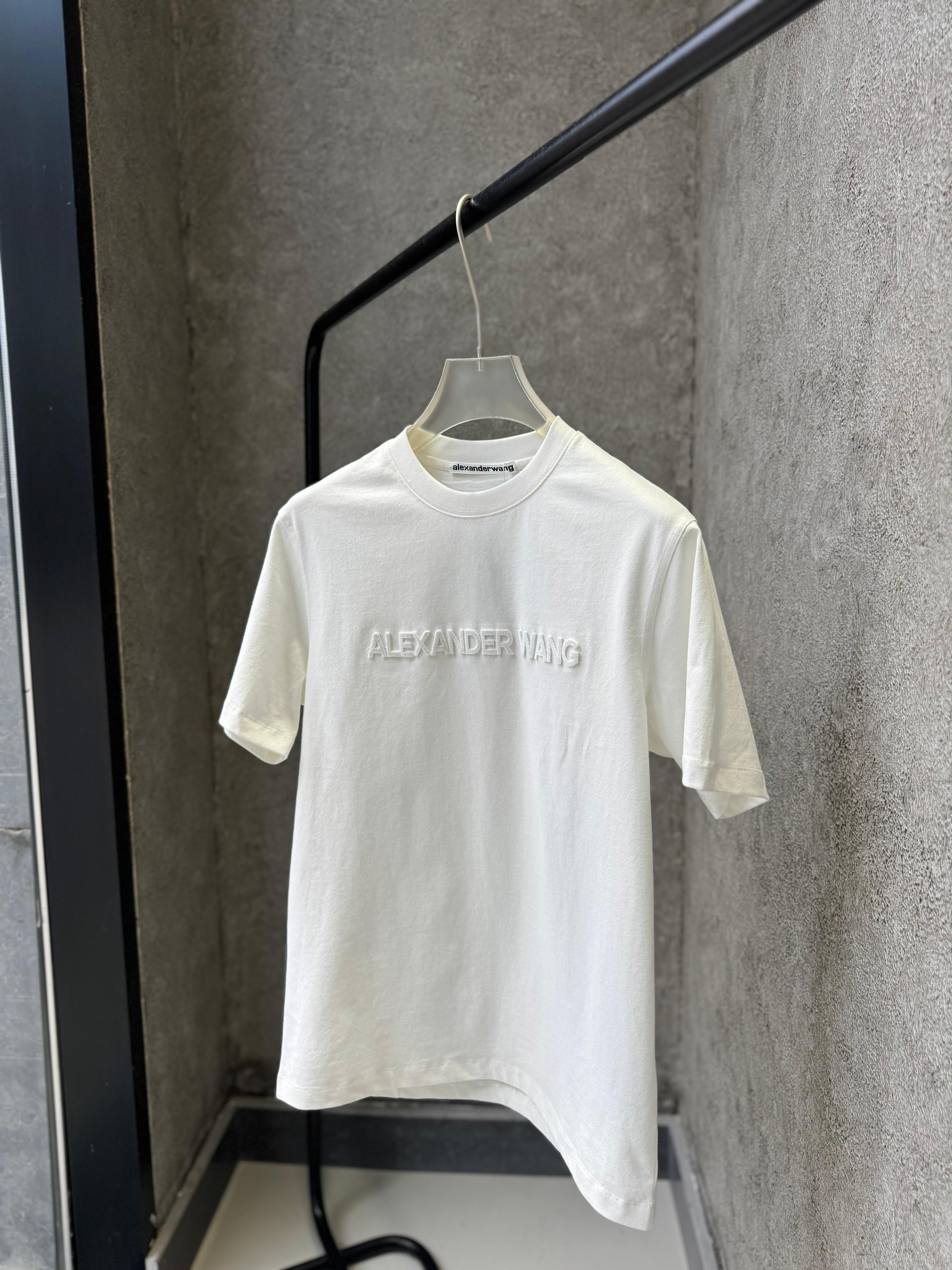 Alexander Wang - Puff-Logo Essential T-Shirt - Optic White