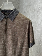 Loro Piana - Mélange Silk & Cotton Knit Polo - Earth Brown