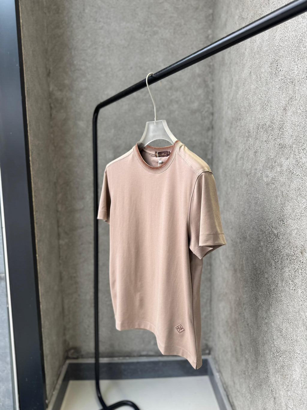 Loro Piana - Cotton & Silk Crewneck T-Shirt - Desert Rose