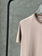 Loro Piana - Cotton & Silk Crewneck T-Shirt - Desert Rose