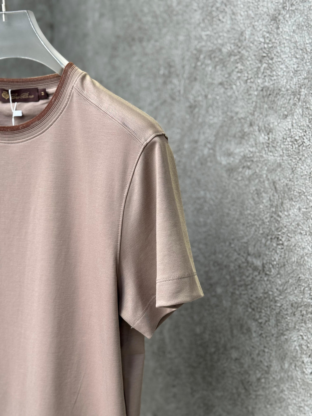 Loro Piana - Cotton & Silk Crewneck T-Shirt - Desert Rose