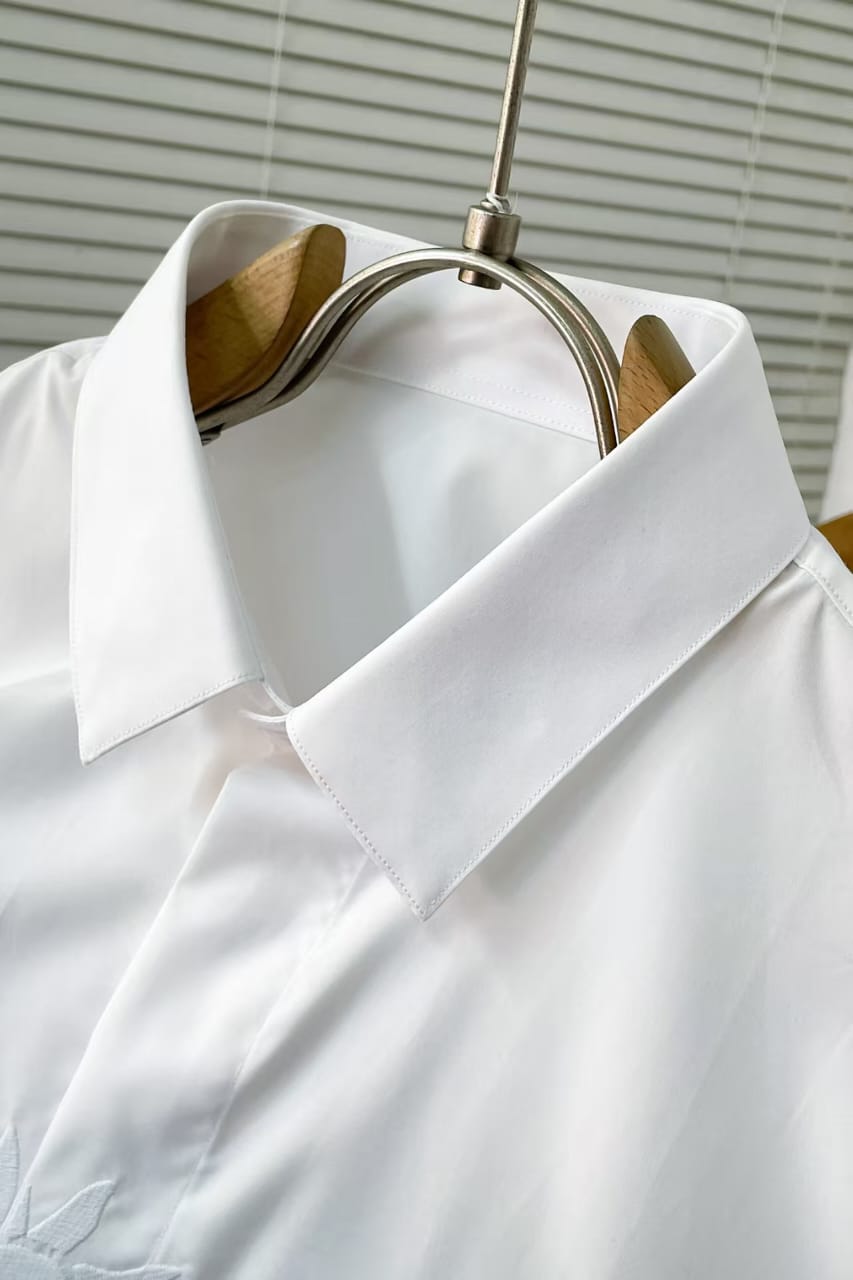Dior - Embroidered "Celestial" Cotton Poplin Shirt - Optic White