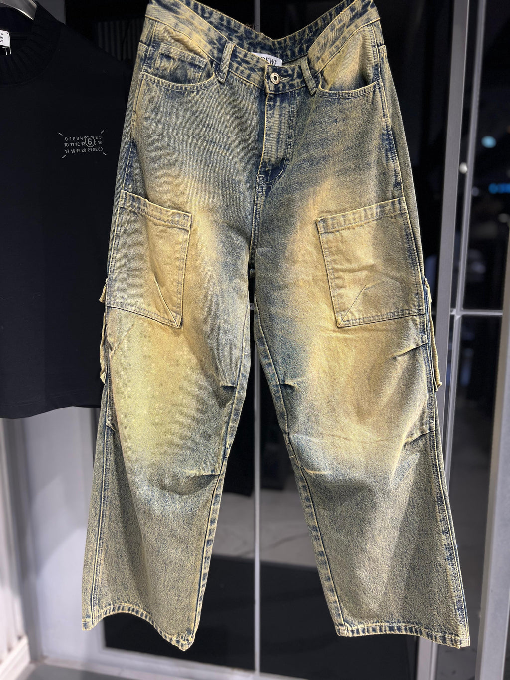 Loewe - Workwear Cargo Jeans - Sandwashed Indigo