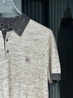 Loro Piana - Mélange Knit Silk-Cotton Polo - Sand & Espresso