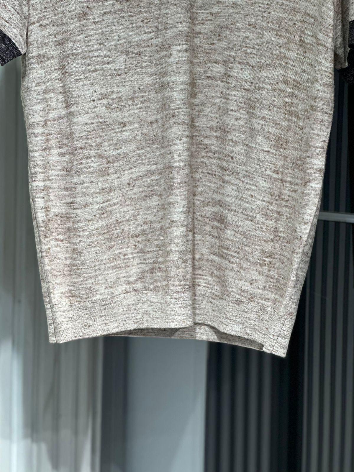 Loro Piana - Mélange Knit Silk-Cotton Polo - Sand & Espresso