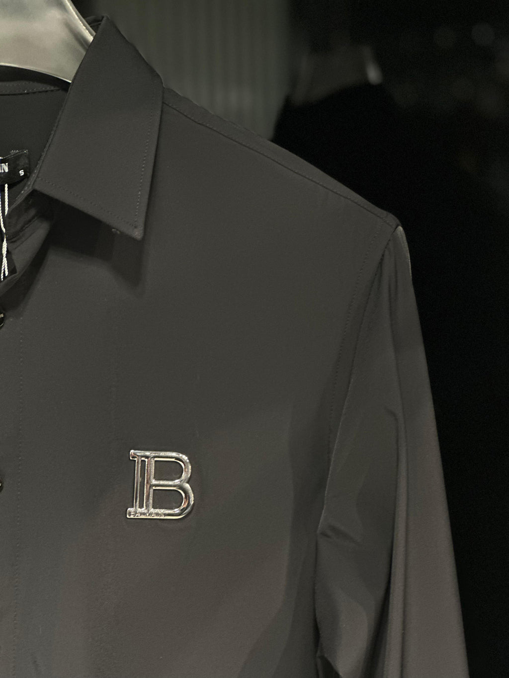 Balmain - Monogram Embossed Cotton Poplin Shirt