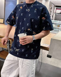 Louis Vuitton - Embroidered Monogram & Animals Cotton T-Shirt - Midnight Navy