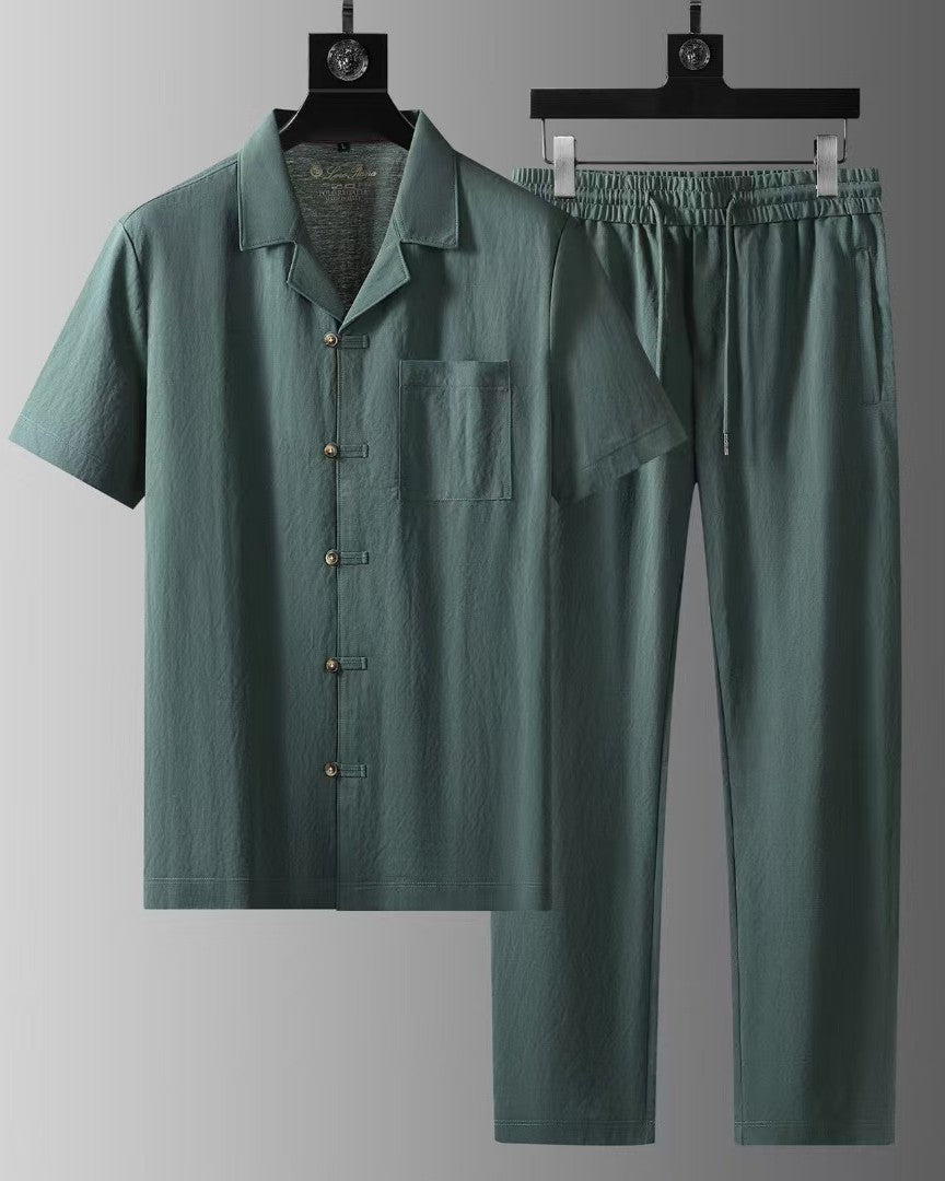 Loro Piana - Summer City Linen-Blend Two-Piece Set - Sage Green
