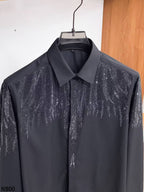 Louis Vuitton - Hand-Beaded Monogram Evening Shirt - Midnight Black