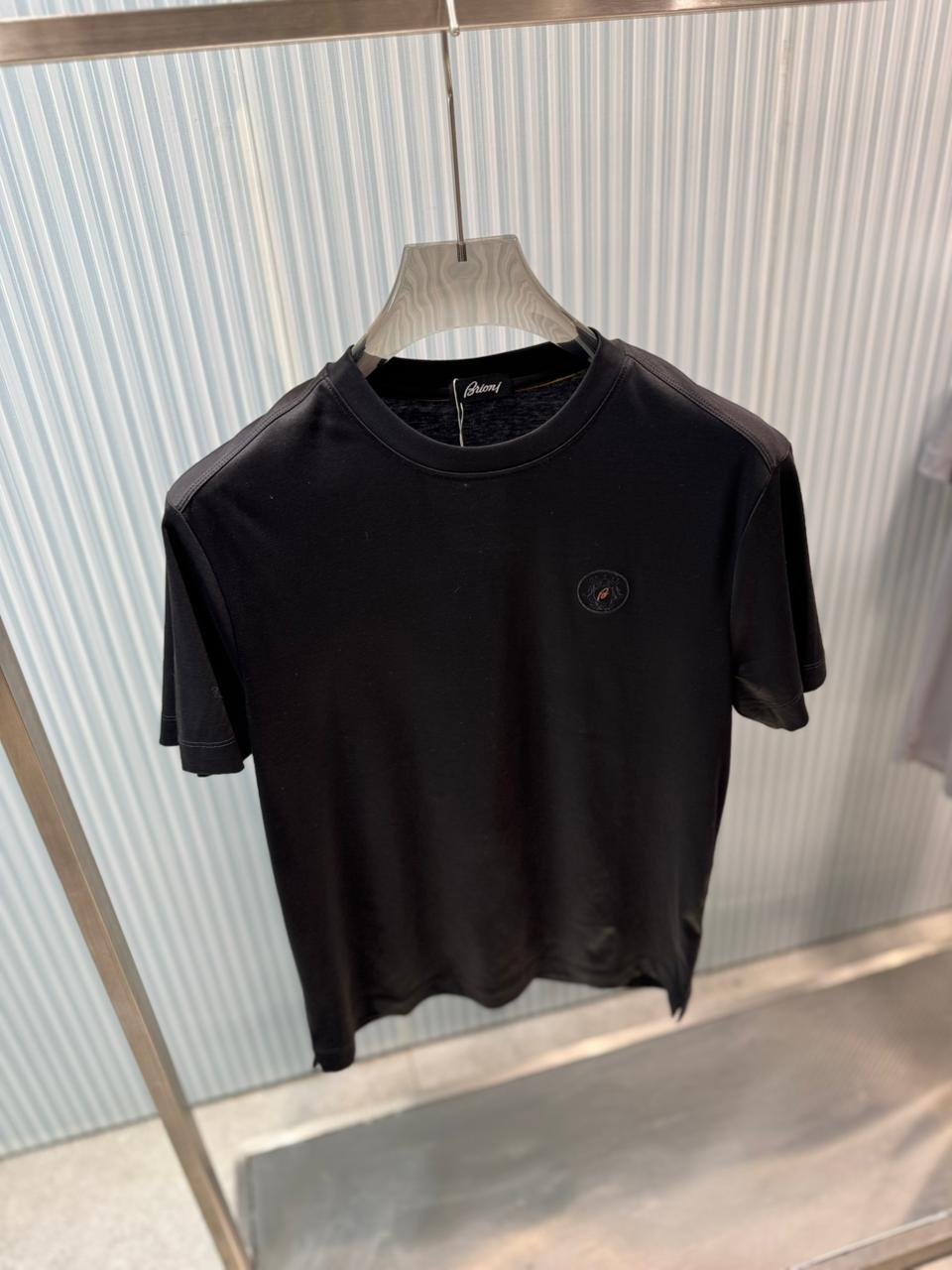 Brioni - Embroidered Logo Cotton Jersey T-Shirt – Premium Essential
