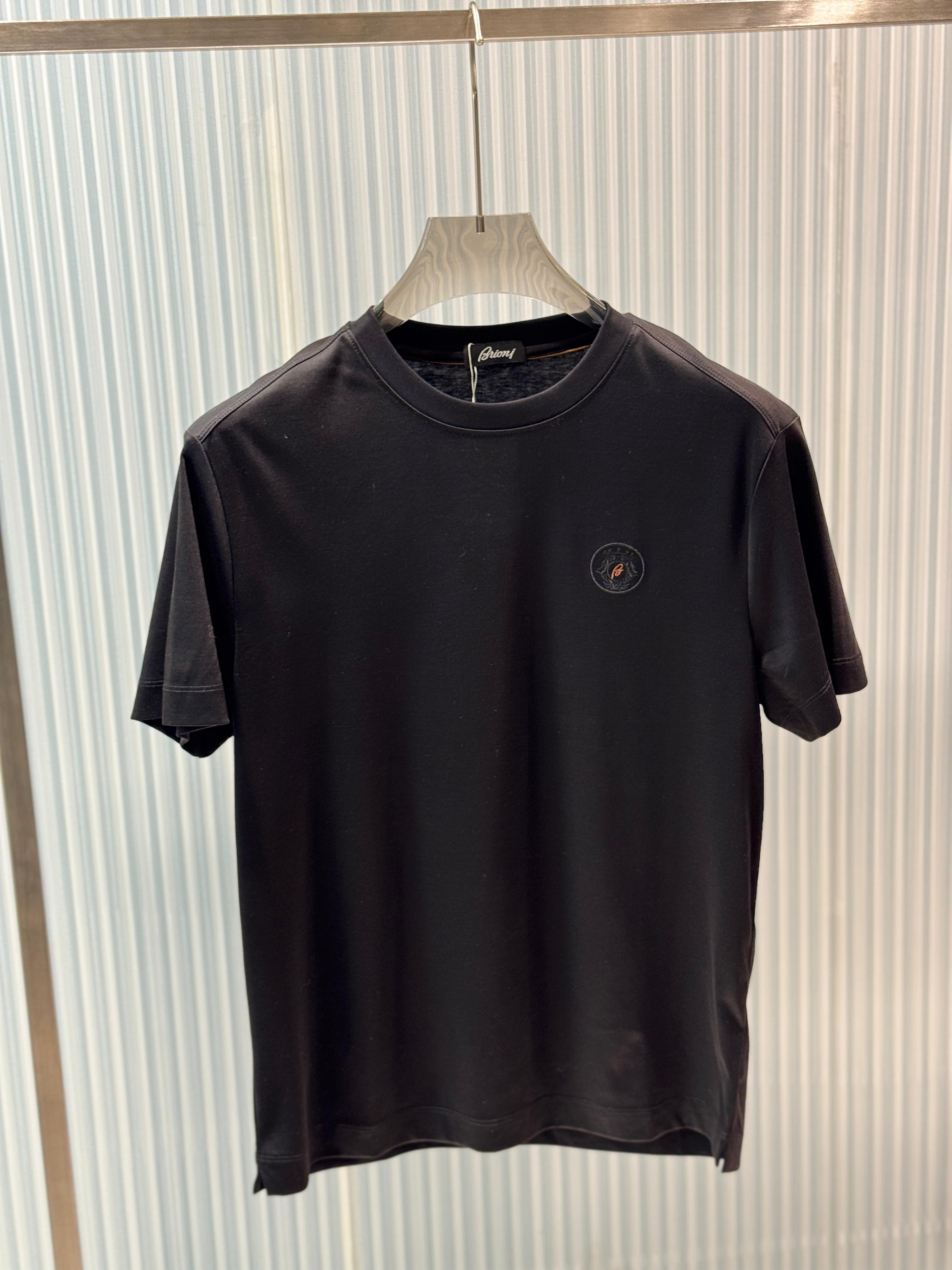 Brioni - Embroidered Logo Cotton Jersey T-Shirt – Premium Essential