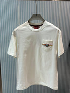 Gucci - Interlocking G Web Stripe Pocket T-Shirt – Heritage Cotton Jersey