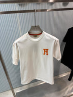 Hermès - "H" Patch Cotton Jersey T-Shirt – Signature Heritage Essential