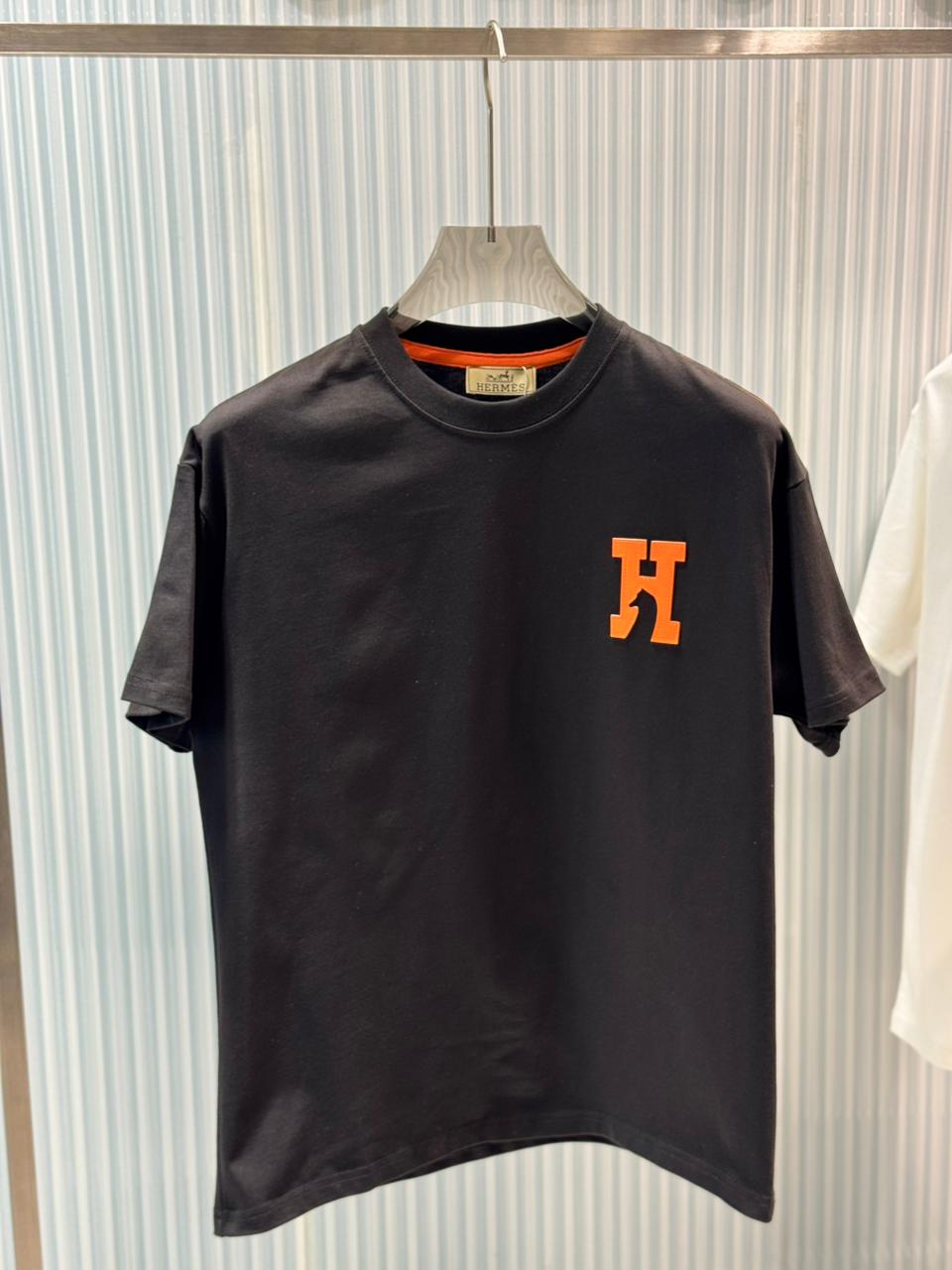 Hermès - "H" Patch Cotton Jersey T-Shirt – Signature Heritage Essential