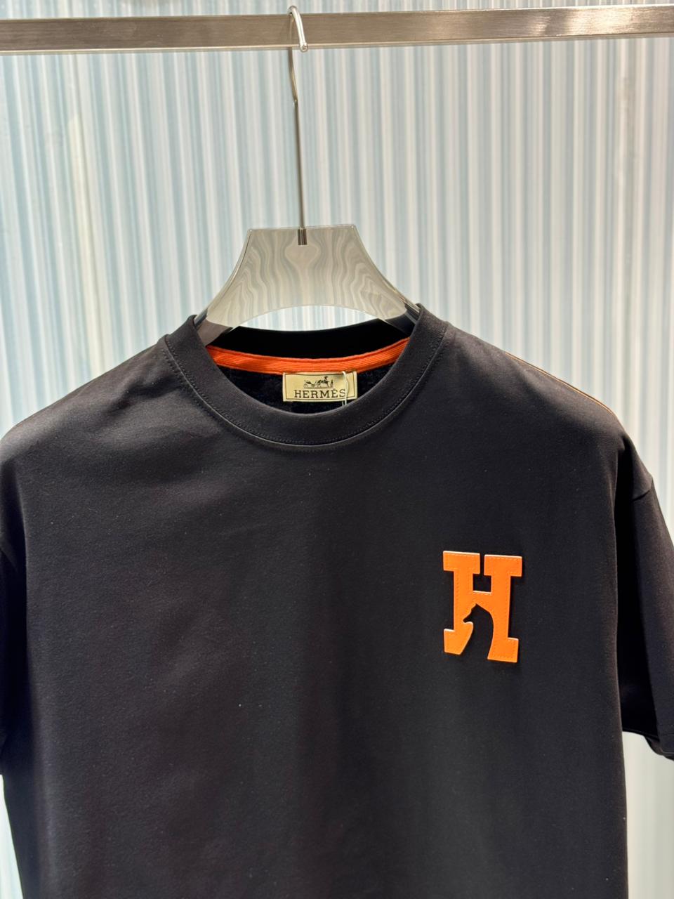 Hermès - "H" Patch Cotton Jersey T-Shirt – Signature Heritage Essential