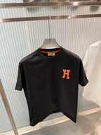 Hermès - "H" Patch Cotton Jersey T-Shirt – Signature Heritage Essential