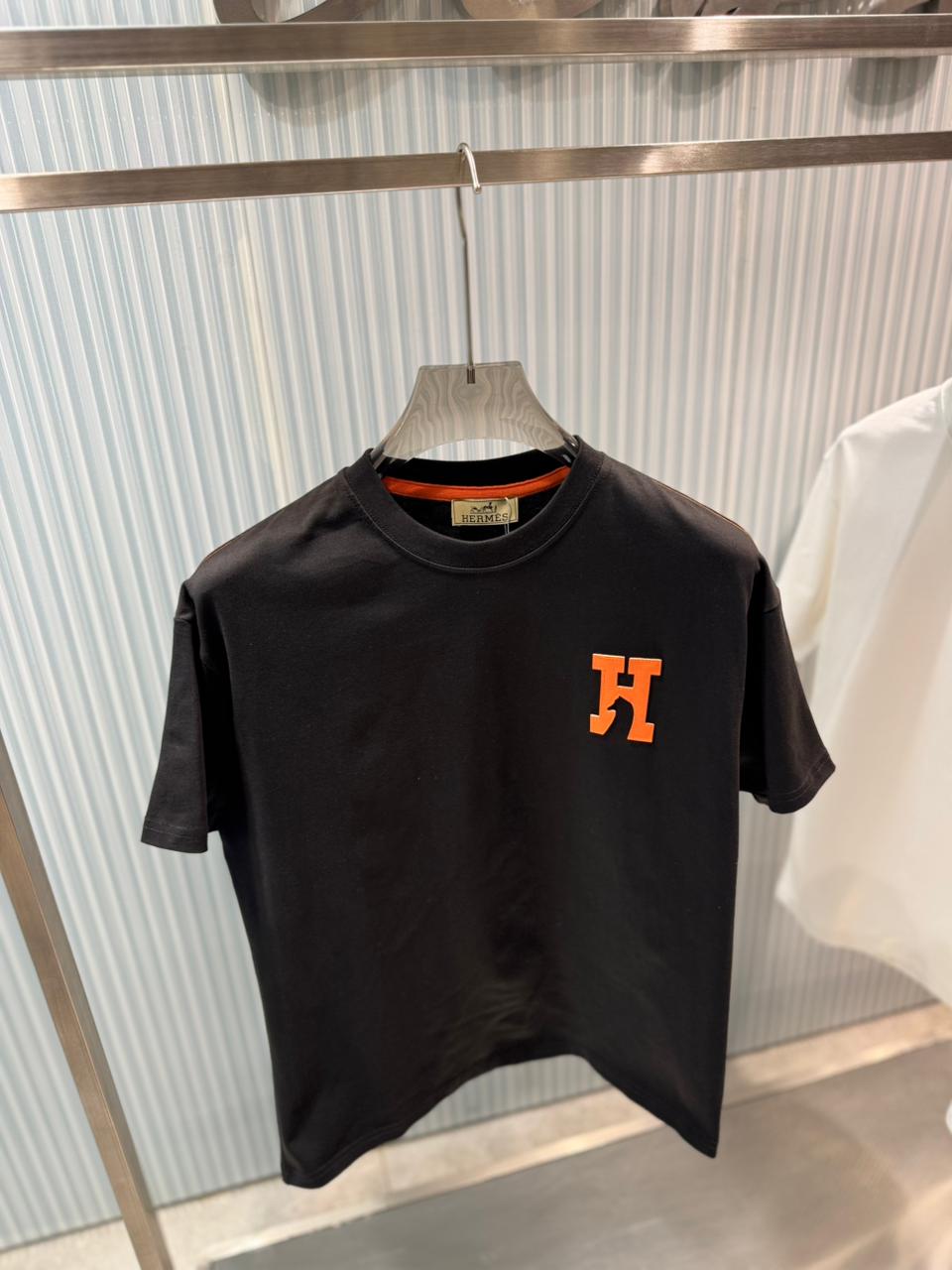 Hermès - "H" Patch Cotton Jersey T-Shirt – Signature Heritage Essential