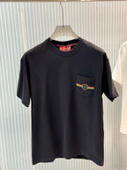 Gucci - Interlocking G Web Stripe Pocket T-Shirt – Heritage Cotton Jersey