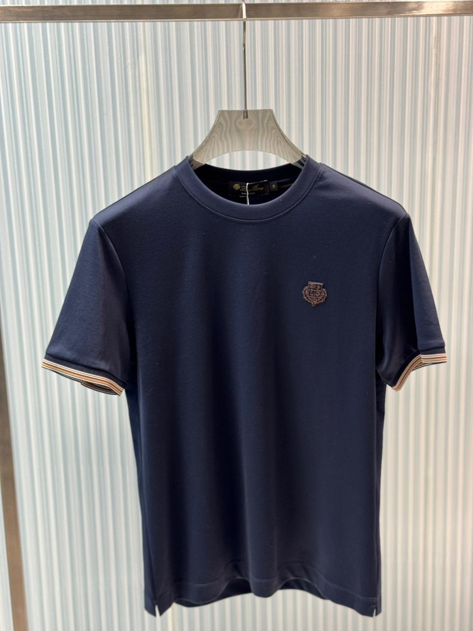 Loro Piana - Crest-Embroidered Cotton T-Shirt – Contrast Cuff Edition