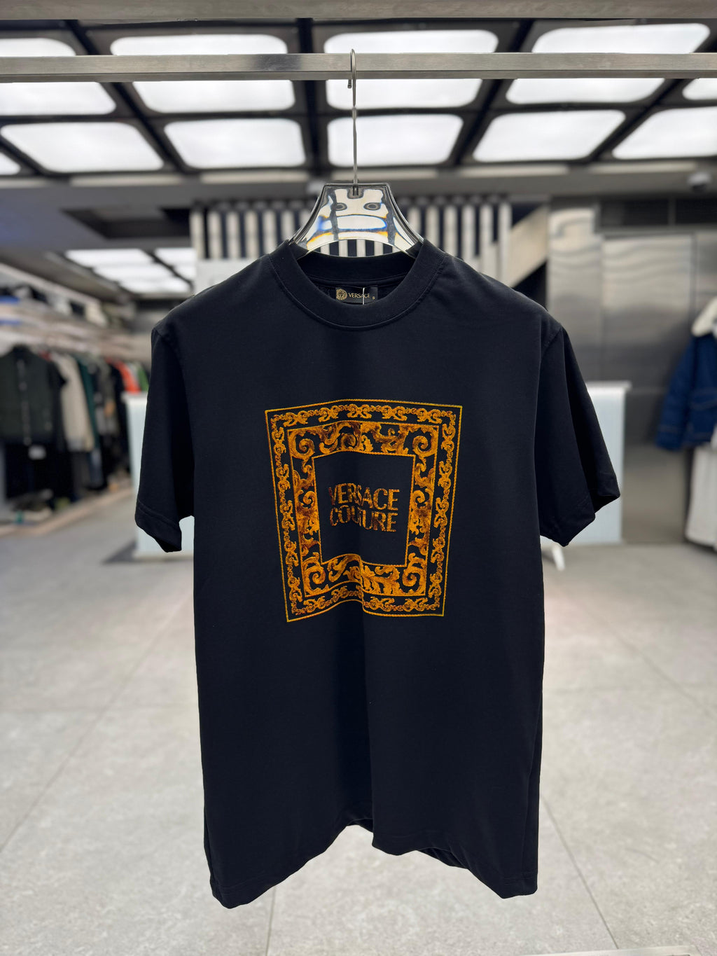 Versace - Gold Baroque Black T-Shirt