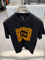 Versace - Gold Baroque Black T-Shirt