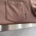 Zegna - Premium Fine Cotton Pocket T-Shirt, Brown
