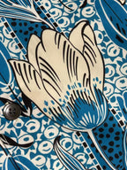 Prada - Blue Floral All-Over Print Long-Sleeved Shirt