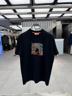 Hermès - Embroidered "Cheval de Selle" Cotton T-Shirt in Noir