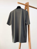 Fendi - FF Embossed Knit-Patch T-Shirt in Charcoal Grey