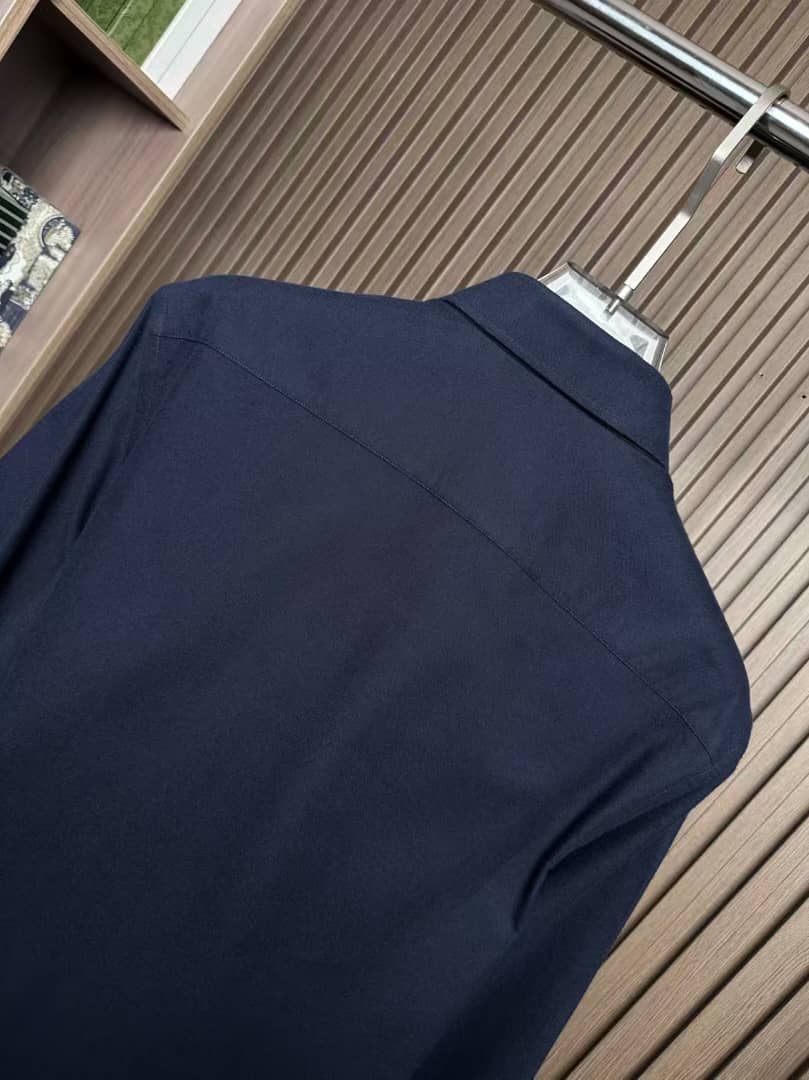 Loro Piana - André Shirt in Deep Navy André Cotton-Cashmere Blend