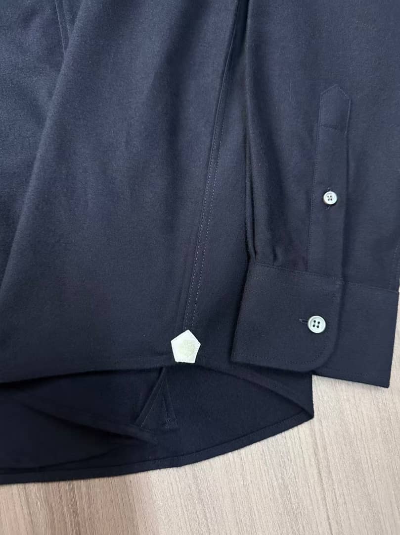 Loro Piana - André Shirt in Deep Navy André Cotton-Cashmere Blend