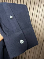 Loro Piana - André Shirt in Deep Navy André Cotton-Cashmere Blend