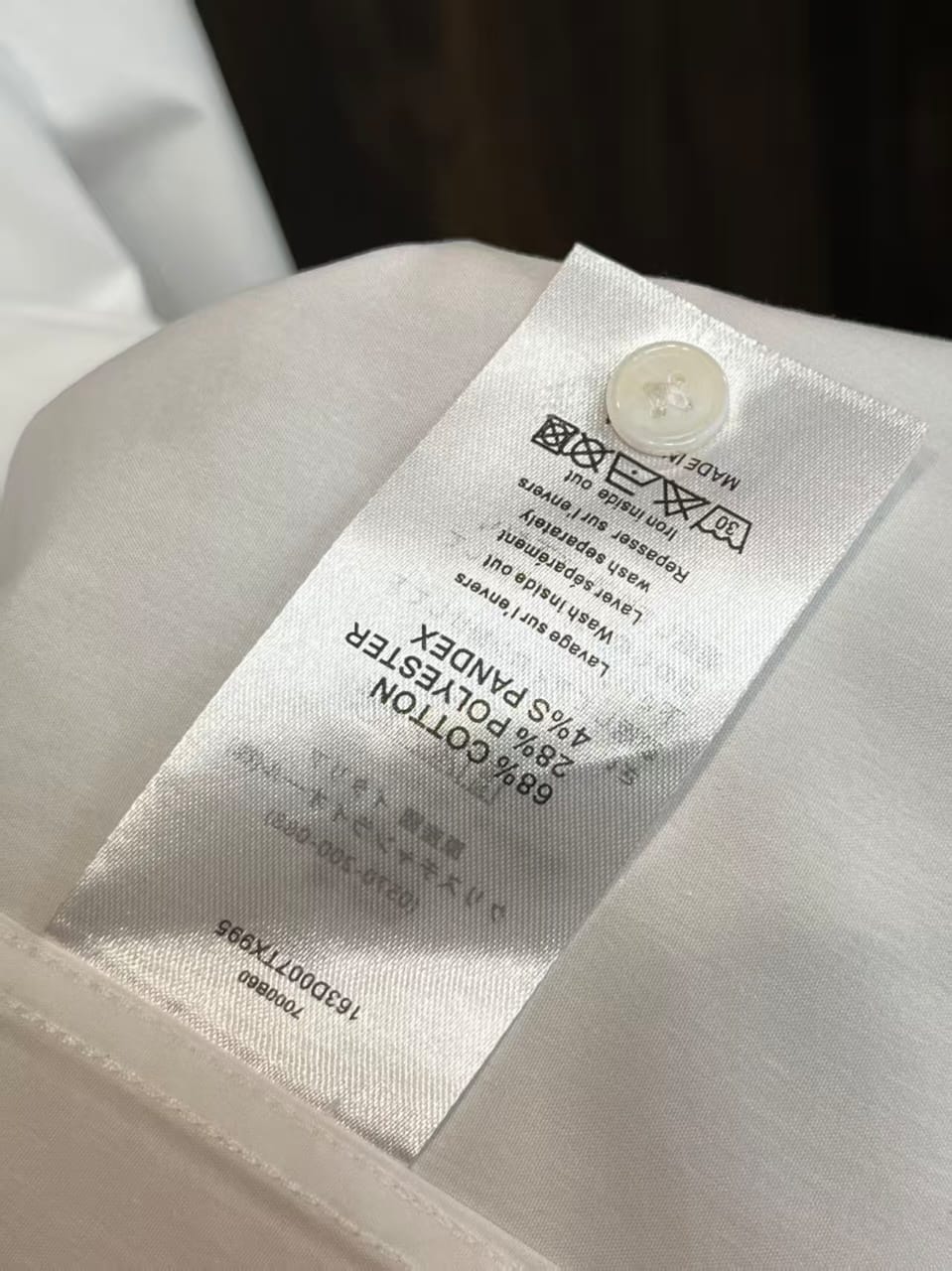 Dior - Bee Embroidery Slim-Fit Shirt in White Cotton Poplin with Contrast Collar