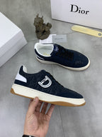 Dior - B57 Low-Top Sneaker in Navy Blue Dior Oblique Jacquard and Smooth Calfskin