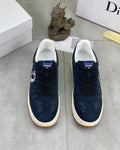Dior - B57 Low-Top Sneaker in Navy Blue Dior Oblique Jacquard and Smooth Calfskin