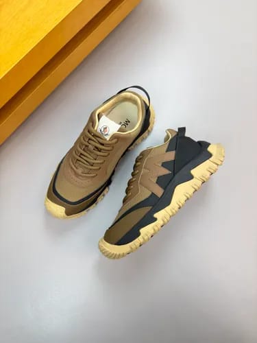 Moncler - Trailgrip GTX Sneakers in Earth Tone Khaki and Black