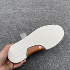 Zegna - Triple Stitch™ Low-Top Sneakers in White Grained Calfskin with Grey Accents