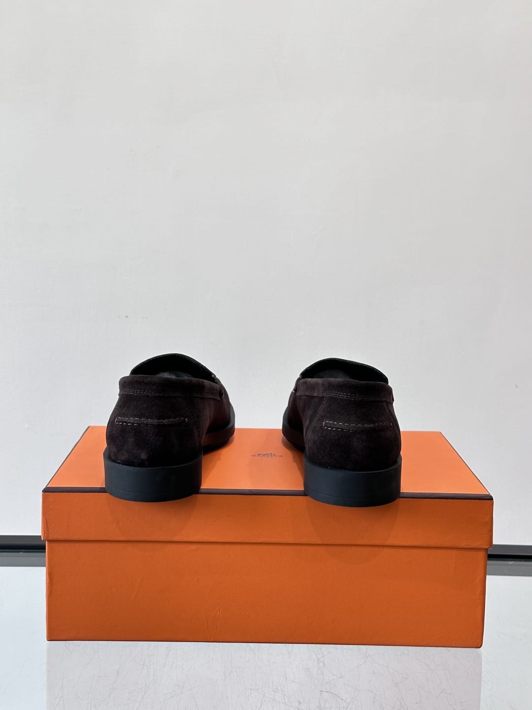 Hermès - Paris Loafers in Ebene Suede Kidskin with Tonal H Detail