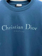 Christian Dior - Couture Embroidered T-Shirt in Petrol Blue