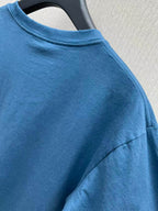 Christian Dior - Couture Embroidered T-Shirt in Petrol Blue