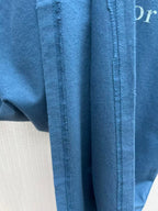 Christian Dior - Couture Embroidered T-Shirt in Petrol Blue
