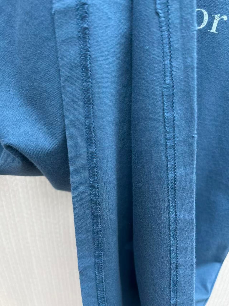Christian Dior - Couture Embroidered T-Shirt in Petrol Blue