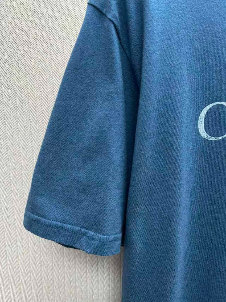 Christian Dior - Couture Embroidered T-Shirt in Petrol Blue