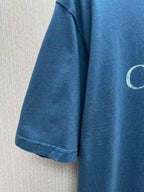 Christian Dior - Couture Embroidered T-Shirt in Petrol Blue