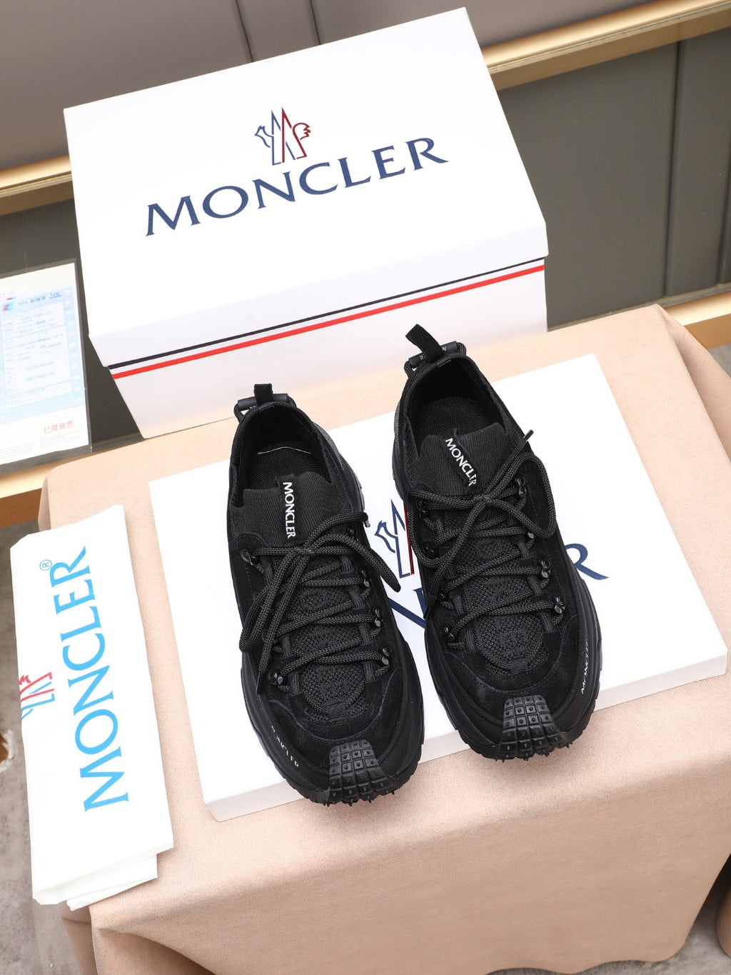 Moncler - Trailgrip GTX Low-Top Sneakers - Triple Black