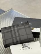 Burberry - Check and Leather Medium Handbag