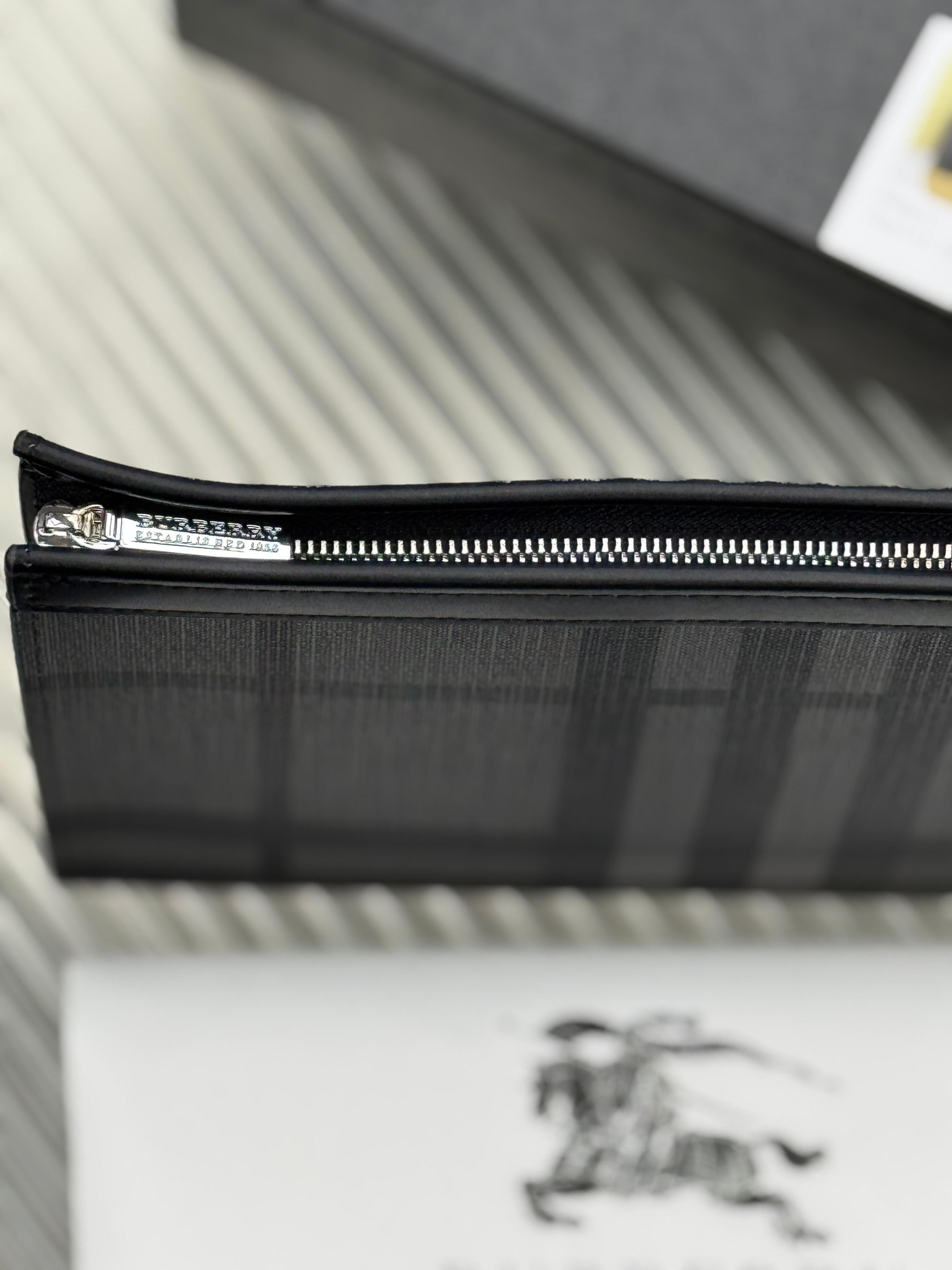 Burberry - Check and Leather Medium Handbag