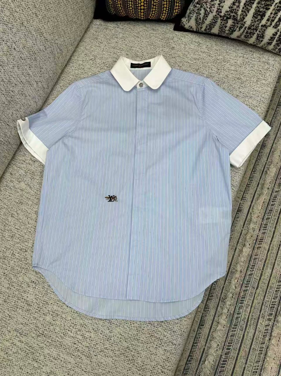Louis Vuitton - Striped Short-Sleeve Shirt and Shorts Matching Set