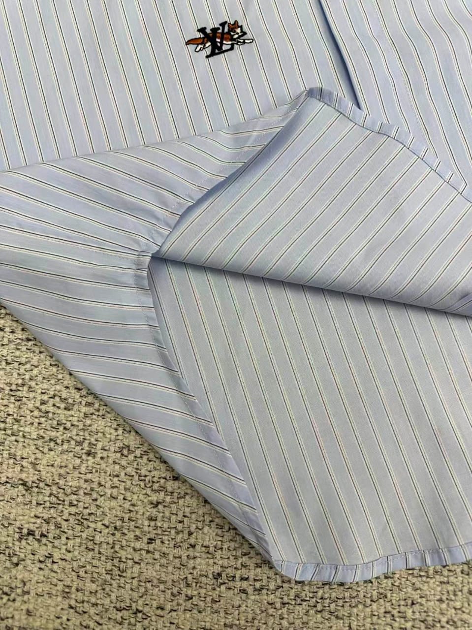 Louis Vuitton - Striped Short-Sleeve Shirt and Shorts Matching Set
