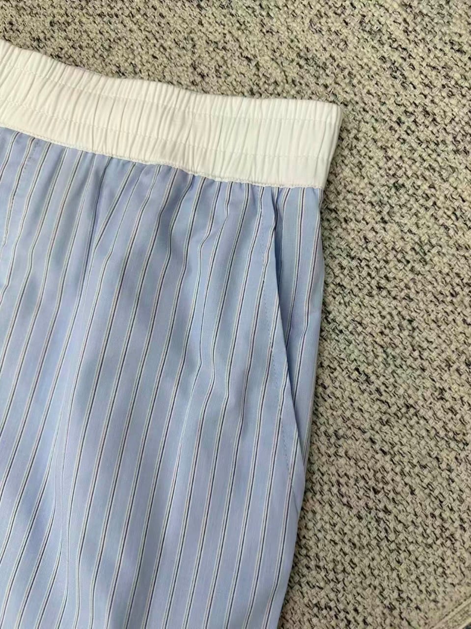 Louis Vuitton - Striped Short-Sleeve Shirt and Shorts Matching Set